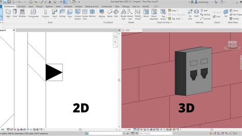 electrical junction box revit family|hdmi outlet Revit family.